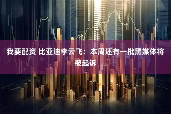 我要配资 比亚迪李云飞：本周还有一批黑媒体将被起诉